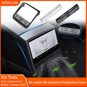 For Tesla Model 3 Y Highland Juniper  Rear Center Console Air Vent Cover Vent Outlet Dust Cover Car Styling Interior Accessory