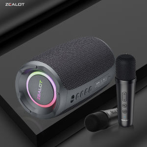 Loa Không Dây ZEALOT S61 20W Với Hai Micro Không Dây Pin 3600mAh Loa Siêu Trầm Di Động Hệ Thống Âm Thanh Gia Đình Sử Dụng Nguồn USB