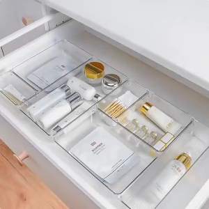 25 acrylic drawer style storage cabinets desktop trash cans container storage boxes office desktop organization and storage uncovered storage boxes and 100 free rubber pads