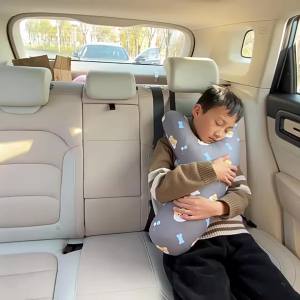 Gối Tựa Đầu Ô Tô Hình Hoạt Hình Chữ Y Cho Trẻ Em Gối Bảo Vệ Dây An Toàn Ghế Ô Tô Người Lớn Gối Cổ Ghế Sau Chất Liệu Sợi Tự Nhiên