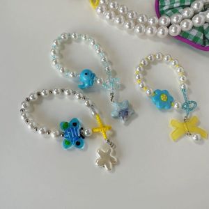 Original Design Cartoon Flower Butterfly Childrens Fun Bracelet Womens Sea Star Beaded Pearl Ceramic Bead Bracelet Unique Design