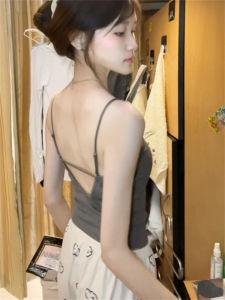 Áo Ba Lỗ Nữ Pure Desire Style Có Đệm Ngực Áo Ba Lỗ Ôm Vừa Vặn Áo Ba Lỗ Ngắn Mùa Hè Áo Ba Lỗ Cổ Tròn Áo Ba Lỗ Không Tay