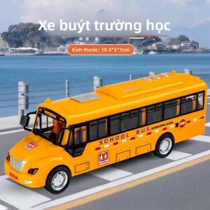 Mô Hình Xe Buýt Trường Học Trượt Quán Tính Tỷ Lệ 1:30 Có Âm Thanh Ánh Sáng & Âm Nhạc Đồ Chơi Giáo Dục Cho Trẻ Em Quà Tặng Sinh Nhật