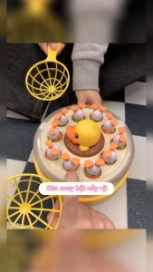 Đồ Chơi Hứng Vịt 2in1 Xoay Tự Động Rèn Luyện Phản Xạ Tay Mắt Cho Bé