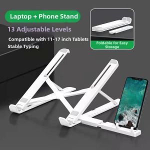 Bbzy | Alloy Laptop Stand Foldable Elevated Desktop Cooler with Phone Expansion Support