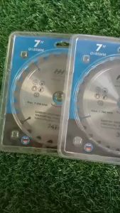 ใบเลื่อยวงเดือนทังสเตนคาร์ไบด์ ใบเลื่อยตัดไม้ 24T-60T ขนาดใบ 7นิ้ว HH