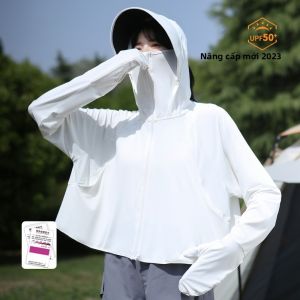 Áo Chống Nắng Bằng Lụa Băng Dài Toàn Thân Cho Nữ Mùa Hè 2025 Áo Chống Nắng Xe Điện Chống Tia UV Mới Áo Khoác Ngắn Đa Năng