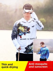 Nam Ice Siêu Mỏng Lụa Bộ Đồ Câu Cá Kem Chống Nắng Nhẹ Mùa Xuân Nhanh Khô Mùa Thu Quần Áo Câu Cá Biển Mùa Hè Áo Sơ Mi Tay Dài