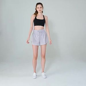 alo yoga Quần Short Thể Thao Chống Chói Quần Hot Tập Yoga Mùa Hè Cạp Cao Cho Nữ Quần Short Tập Chạy Bộ Nhanh Khô