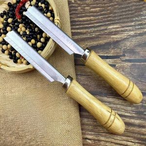 มีดโกนขนสแตนเลสสำหรับใช้ในครัว ด้ามจับมีดโกนขนสัตว์ ใช้ในธุรกิจ โกนขนสัตว์ ขนสัตว์ หนังสัตว์ หน้าแข้งสัตว์