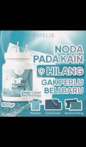 Wiselie - Cloth Stain Remover Penghilang Noda Baju EXTRA BERSIH Pembersih Bantal Mukenah Pencerah Warna Pakaian