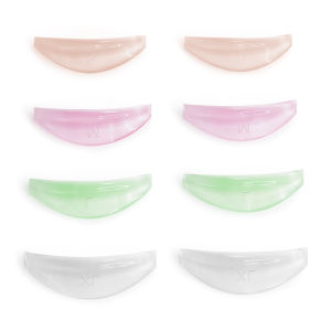 Lomansa 4 Cặp Miếng Dán Uốn Mi Silicon L-Curl Que Nâng Miếng Bảo Vệ Phụ Kiện Uốn Mi Màu Xanh Lá/Cam/Multicolor/Xanh Dương/Trong Suốt