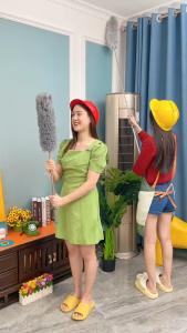 Kemoceng Pembersih Debu Teleskopik Microfiber