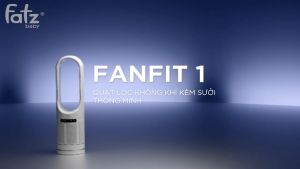 Quạt lọc không khí kèm sưởi thông minh FATZ BABY Fanfit 1 FB8746YF loại bỏ bụi chất ô nhiễm mùi hôi có điều khiển từ xa