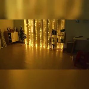 USB Remote Control Fairy Curtain Lights 8 Modes for Holiday Decoration Bedroom Wedding Garden Party Window Decor Birthday Gifts