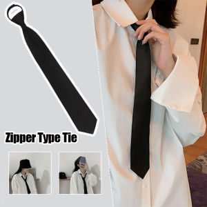 ไทสีดำ Ins สำหรับผู้ชายและผู้หญิงฮาราจูกุปรับได้ชุดนักเรียน ราคาที่สุด ที่ชุดนักเรียนประเภทซิปนักเรียนของตกแต่งเนคไท