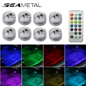 Seametal 13 Màu Sắc Xe Đèn thân xe Với điều khiển từ xa không dây Tự Động Môi Trường Xung Quanh Đèn đèn Led nội thất