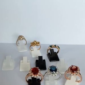 10Pcs Display Jepit Cincin Tempat Dudukan Cincin