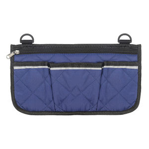 Wheelchair Side Armrest Bag With Reflective Strip Arm Rest Pouch For Most Walking Wheels and Baby Cart