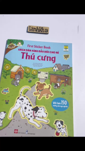 Sách Dán Hình Đầu Đời Cho Bé - Thú Cưng - First Sticker Book - Đinh Tị