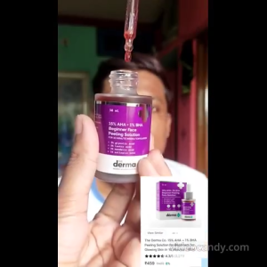 The Derma Co 15% AHA + 1% BHA Beginner Face Peeling Solution for 10-Minute Weekly Exfoliation - 30ml(dermaco)
