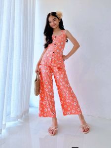 TALIA TERNO WIDE LEG PANTS CAN FITS AGED 7 YRS OLD UP TO 12 YRS OLD PITITE SIZE ONLY