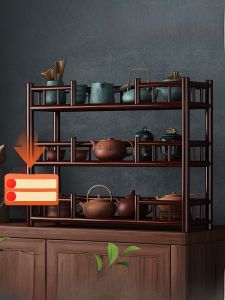Modern Minimalist Office Desktop Organizer Shelf Tea Cup Rack Multi-layer Storage Bookshelf Home Countertop Display Stand