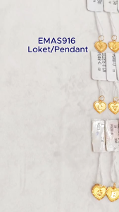 Emas 916 Loket | Gold 916 Pendants / Charms PG37 / PG38