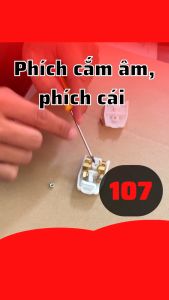 Phích Âm Liền Dây Lỗ Tròn Chuyên Dụng Lắp Camera Thi Công Thiết Bị Điện