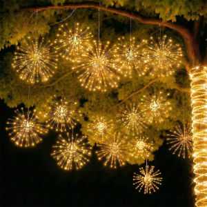BEAUTY IN THE LIGHT | Solar Dandelion Hanging LED Lights Outdoor Garden Decoration