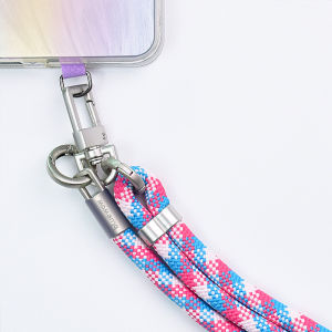 BlueWow เชือกห้อยปรับได้ยาว1.5เมตรสายคล้องคอสายชาร์จมือถืออุปกรณ์เคลื่อนที่โทรศัพท์ปรับได้สายโทรศัพท์ยาว042