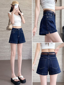 High Waist Denim Shorts Womens Summer Thin Loose Wide Leg Hot Pants Slimming Effect Casual Cotton Stretch Denim Skinnies