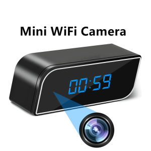 Concealed Camera Wireless Mini Clock Camera Supports WiFi Night Vision IP HD 4K Camera Used for Home and Office Surveillance Nanny Network Camera