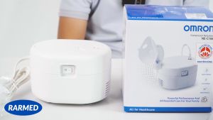 Máy xông khí dung Omron NE-C106 hỗ trợ hen suyễn viêm phế quản hô hấp