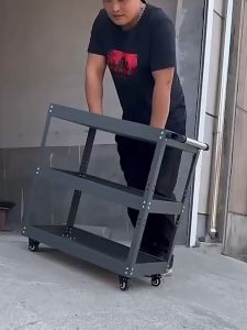 400kg Heavy Duty 3 Layers Service Cart Metal Steel Tool Cart Trolley Barang Garaj Bengkel Tools Shelf Storage Toolcart