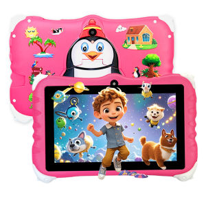 Kids Tablet Android 12 Tablet 7 Inch Tablet dual cameras Educational Learning Toys Children Boys Girls Gifts(Red \Blue)