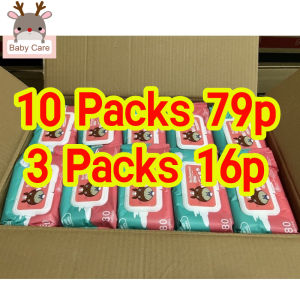 10-Pack Organic Baby Wipes: Hypoallergenic & Non-Alcohol Wet Wipes