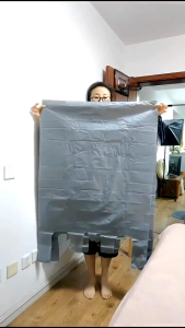 BLIVO ถุงย้ายบ้าน 10ps มีหูหิ้ว ถุงพลาสติกขนาดใหญ่ เพิ่มความหนา ถุงหูหิ้วขนาดใหญ่ พลาสติก ใส่เสื้อผ้า ใบใหญ่ เพิ่มความ หนา ใส่ผ้า เก็บของ ย้ายบ้าน