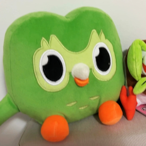 Bandai | 30cm Green Duolingo Owl Plush Toy Plushie Of Duo The Owl Cartoon Anime Owl Doll Soft Stuffed Animal Toys Children Birthday Gifts