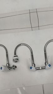 [ FERRUM ] Kran Angsa Fleksibel Kran Cuci Piring Keran Sink Kran Dapur Dinding Stainless PVC WS1-W & WS2-W