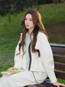 Semir | Áo Khoác Oversized Có Dây Thắt Cổ Xếp Tay Đỡ