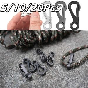 5/10/20Pcs Mini Spring Backpack Clasps Climbing Carabiners Outdoor Camping Keyring Tool Paracord Tactical Survival Gear