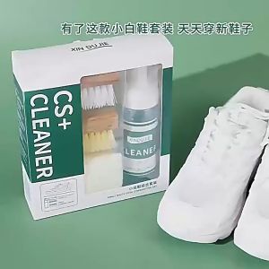 4 in 1 Sneaker White Shoes Clean Powered Foam Shoe Cleaner With Hard Bristle Brush Soft Bristle