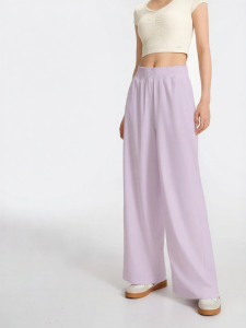 VFU | Light & Breathable Slim Fitting Trousers With Ruffle Waistline