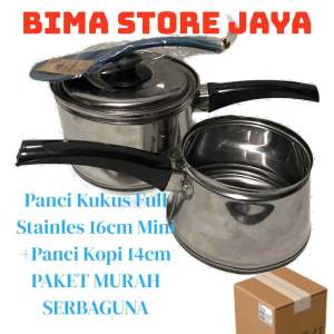 COD PANCI KUKUS STEAMER NASI STAINLES 18cm+PANCI KOPI MURAH COD