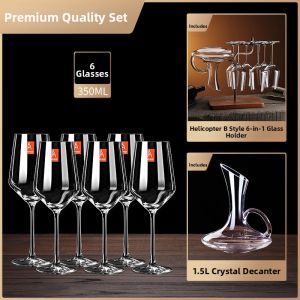 BOANG | European Style Creative Red Wine Glass Set 6 Pieces
