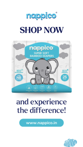 Super Soft Organic Bamboo Diaper Nappico COMBO M