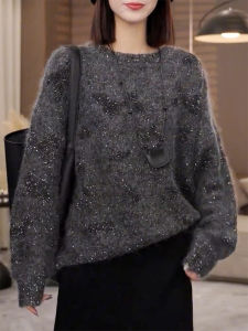 QINGNAER | Soft Sweet Lazy Style Oversized Womens Knitted Sweater