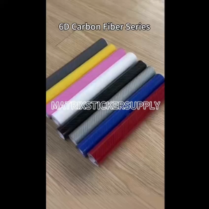 PREMIUM CAR 6D CARBON FIBER CAR WRAPPING STICKER GLOSSY(152CM-CUSTOM) PELEKAT Stickers STICKER KERETA VINYL WRAP FILM