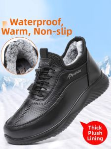 BURUIJING | Warm Old Beijing Cloth Shoes for Men Slip-resistant Soft Sole